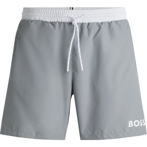 Short de bain à séchage rapide et logo imprimé - Boss - Modalova