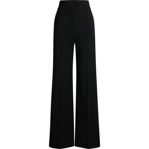 Pantalon Regular évasé à taille haute - HUGO - Modalova