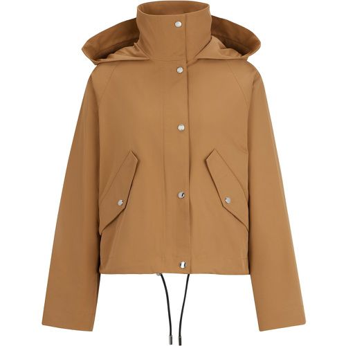Manteau à capuche Regular Fit en twill stretch déperlant - Boss - Modalova