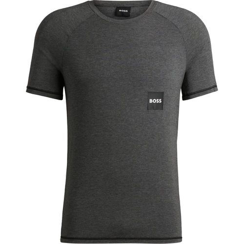 T-shirt en jersey stretch à logo imprimé - Boss - Modalova