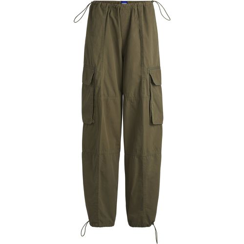 Pantalon parachute Oversize en popeline de coton - HUGO - Modalova