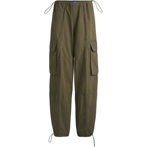 Pantalon parachute Oversize en popeline de coton - HUGO - Modalova