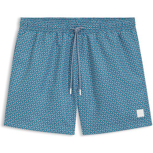 Short de bain imprimé avec badge logoté - Boss - Modalova