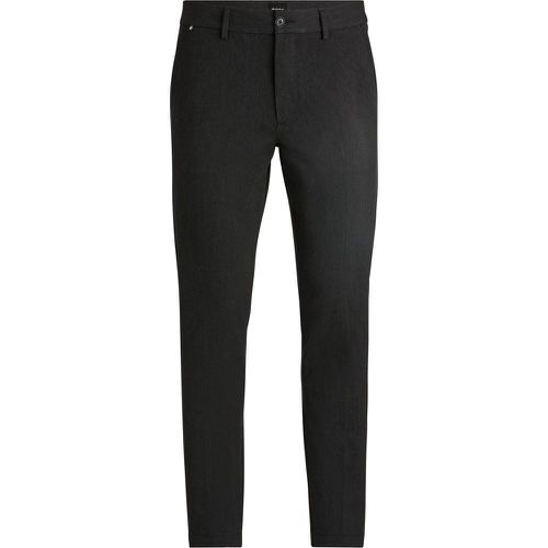 Pantalon Slim en tissu stretch à micro motif - Boss - Modalova