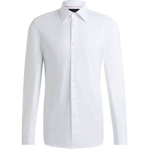 Chemise Slim en coton stretch micro structuré - Boss - Modalova