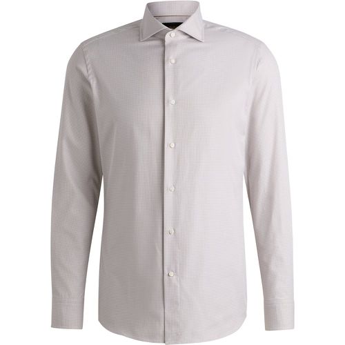 Chemise Slim en coton microstructuré - Boss - Modalova