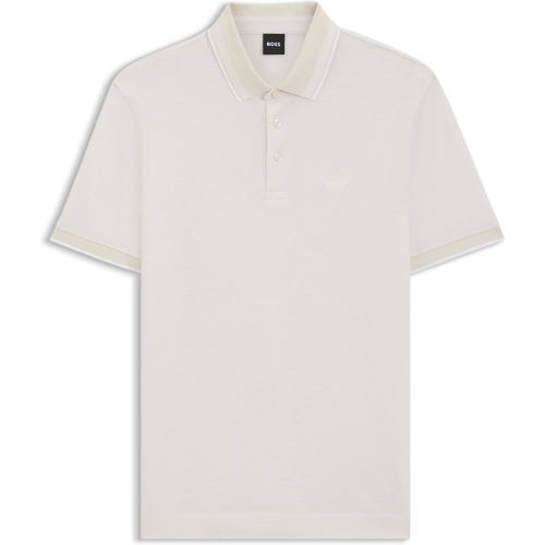 Polo en piqué de coton Oxford avec logo - Boss - Modalova