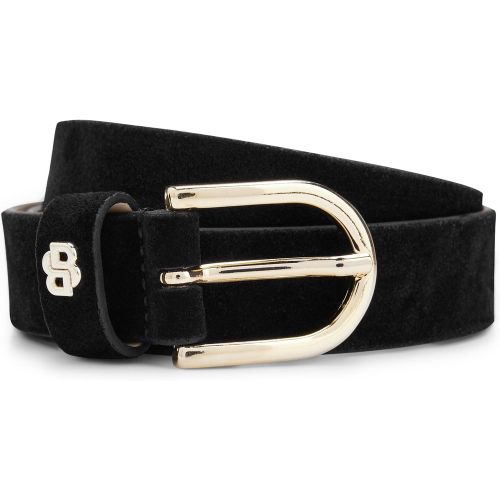 Ceinture en cuir suédé avec monogramme Double B - Boss - Modalova