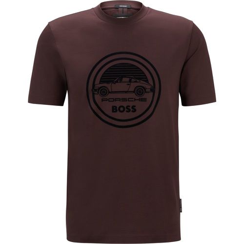 T-shirt Porsche x  en coton mercerisé avec logo spécial - Boss - Modalova