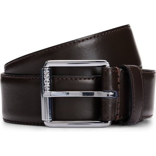 Ceinture en cuir italien avec boucle à rouleau - Boss - Modalova