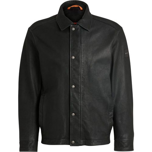 Veste Regular en cuir - Boss - Modalova