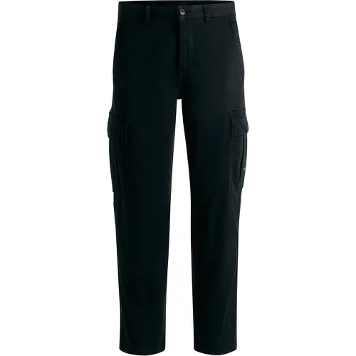 Pantalon en coton stretch avec poches cargo - Boss - Modalova