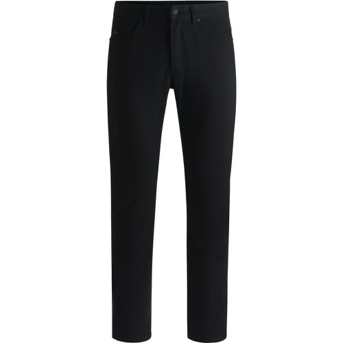 Delaware Pantalon en gabardine de coton stretch teint en pièce - Boss - Modalova