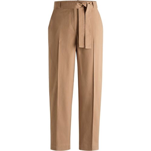 Pantalon Regular en twill de coton stretch - Boss - Modalova