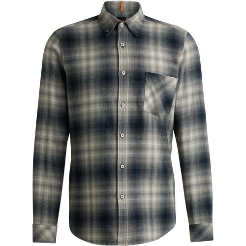 Chemise Regular en flanelle de coton - Boss - Modalova