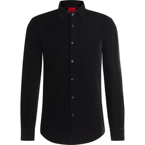 Chemise Slim en velours - HUGO - Modalova