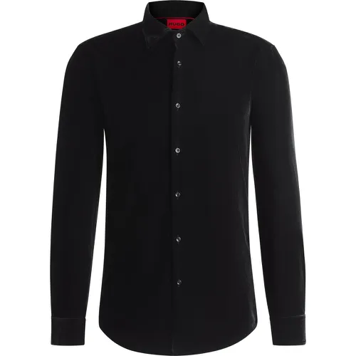 Chemise Slim en velours - HUGO - Modalova