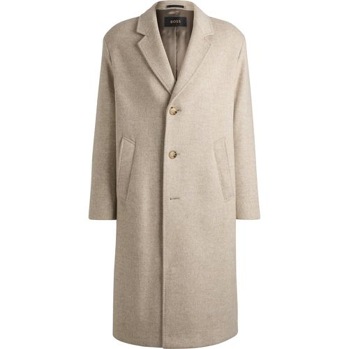 Manteau Regular en laine mélangée à du cachemire - Boss - Modalova