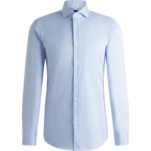 Chemise Slim en twill de coton à rayures - Boss - Modalova