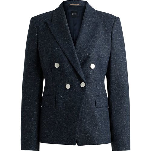 Veste Slim en laine mélangée à micro motif - Boss - Modalova