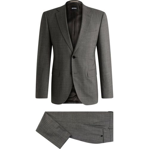 Costume Regular en tissu stretch à micro motif - Boss - Modalova