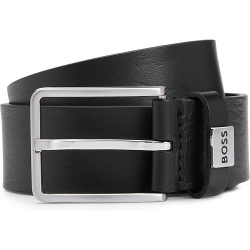 Ceinture en cuir italien avec passant logoté - Boss - Modalova