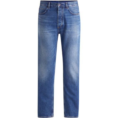 Jean Regular en denim stone-washed foncé - HUGO - Modalova