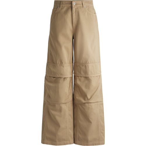 Pantalon cargo large en twill de coton - HUGO - Modalova