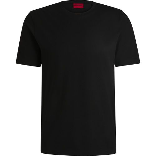 T-shirt Regular en piqué de coton stretch mercerisé - HUGO - Modalova