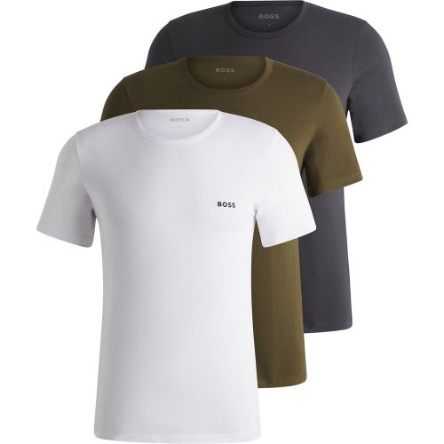 Lot de trois t-shirts en jersey de coton - Boss - Modalova