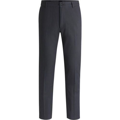 Pantalon Regular en coton stretch à micro motif - Boss - Modalova