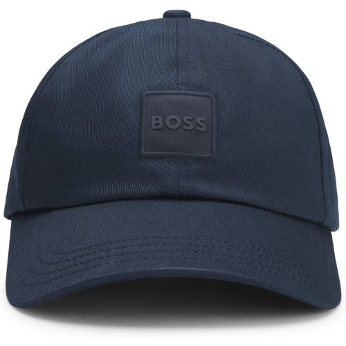 Casquette en twill de coton avec patch logoté - Boss - Modalova