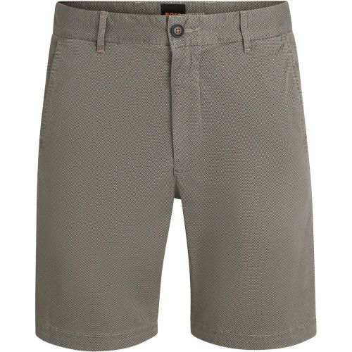 Short chino Slim en twill de coton stretch - Boss - Modalova