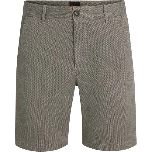 Short chino Slim en twill de coton stretch - Boss - Modalova
