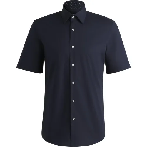 Chemise Regular en popeline de coton stretch facile à repasser - Boss - Modalova