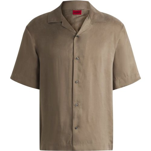 Chemise Loose en twill brillant - HUGO - Modalova