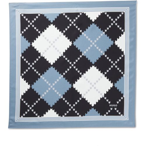 Bandana en soie à imprimé moderne - HUGO - Modalova