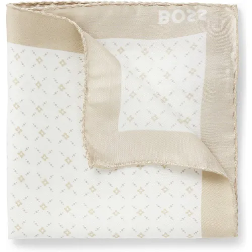 Pochette de costume imprimée avec bordure logotée - Boss - Modalova