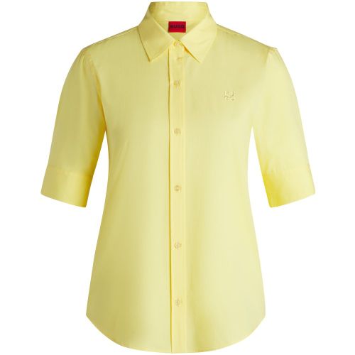 Chemisier Regular en toile de coton - HUGO - Modalova