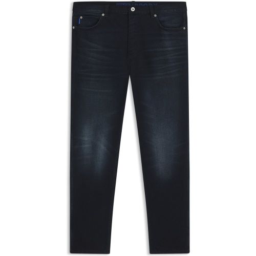 Jean Tapered en denim stretch bleu-noir - HUGO - Modalova