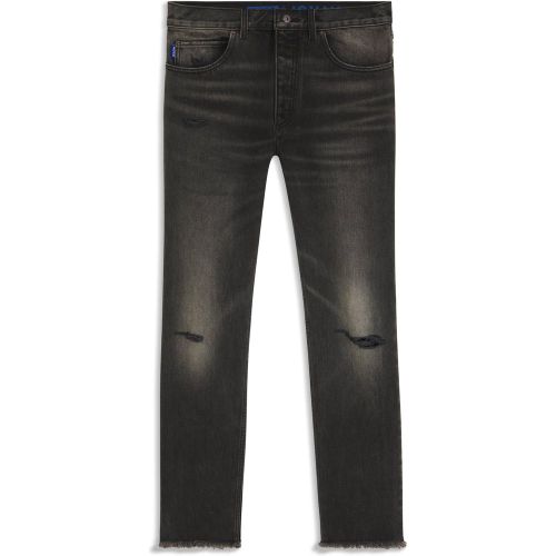 Jean Regular en denim usé gris - HUGO - Modalova