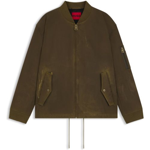 Veste en coton ciré avec base ajustable - HUGO - Modalova