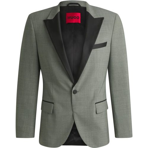 Veste de smoking Slim en laine mélangée - HUGO - Modalova