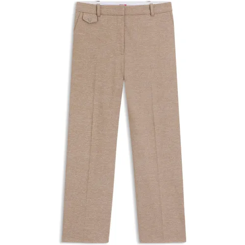 Pantalon Relaxed en tissu stretch mouliné - HUGO - Modalova