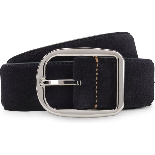 Ceinture en cuir italien suédé avec boucle rectangulaire - Boss - Modalova