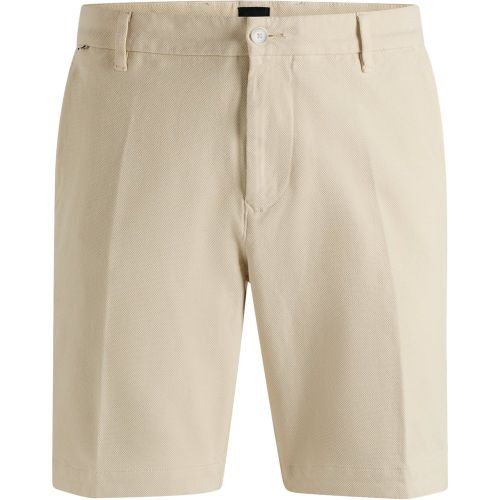 Short Slim en coton stretch structuré - Boss - Modalova