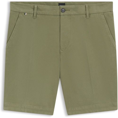Short Slim en coton stretch structuré - Boss - Modalova