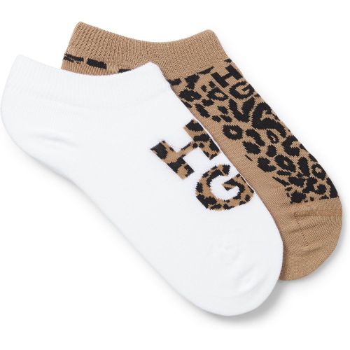 Lot de deux paires de chaussettes basses en coton mélangé - HUGO - Modalova