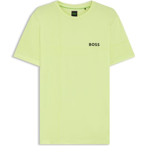 T-shirt Slim sportif en jersey stretch avec gestion de l’humidité - Boss - Modalova