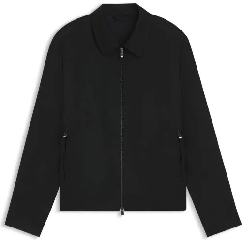 Veste Slim en sergé de laine vierge - Boss - Modalova